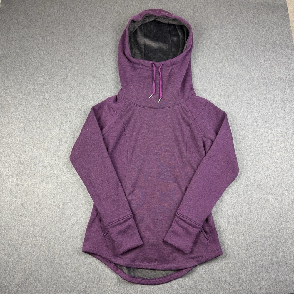 Marmot Tashi Pullover Hoodie Sweatshirt Fleece Lined Funnel Neck Purple Medium